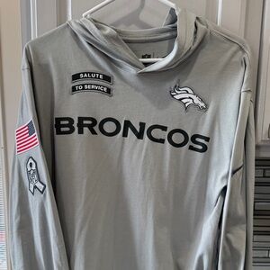NFL Broncos Gray Hoodie